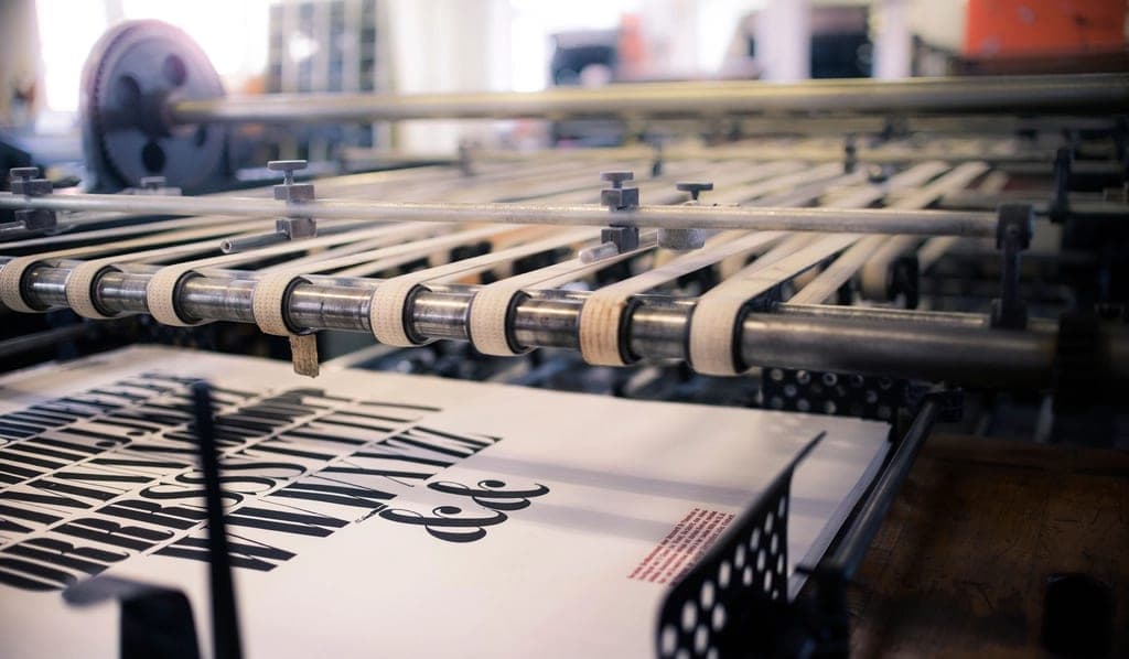 Printed sheets moving along a print production line